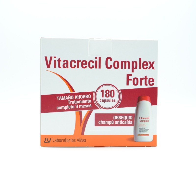 VITACRECIL COMPLEX FORTE 180 CAPSULAS+CHAMPU 200 ML
